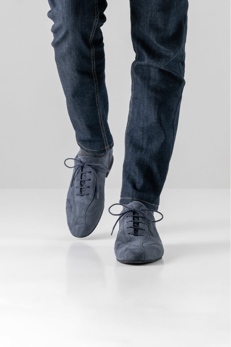 Social dance shoes Werner Kern model Cuneo/Suede denim