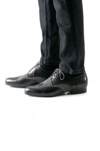 Social dance shoes Werner Kern model Udine/Nappa black/Suede grey