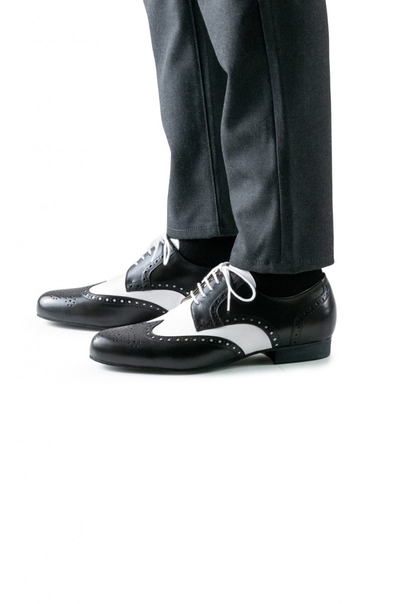 Social dance shoes Werner Kern model Udine/Nappa black/white