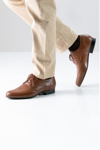 Social dance shoes Werner Kern model Udine/Nappa cognac