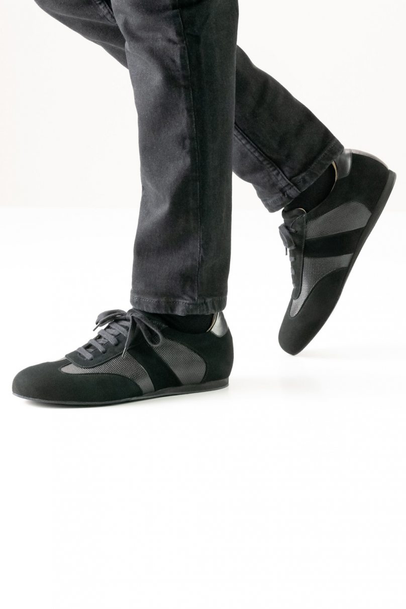 Social dance shoes Werner Kern model Bari/Suede/Nappa black