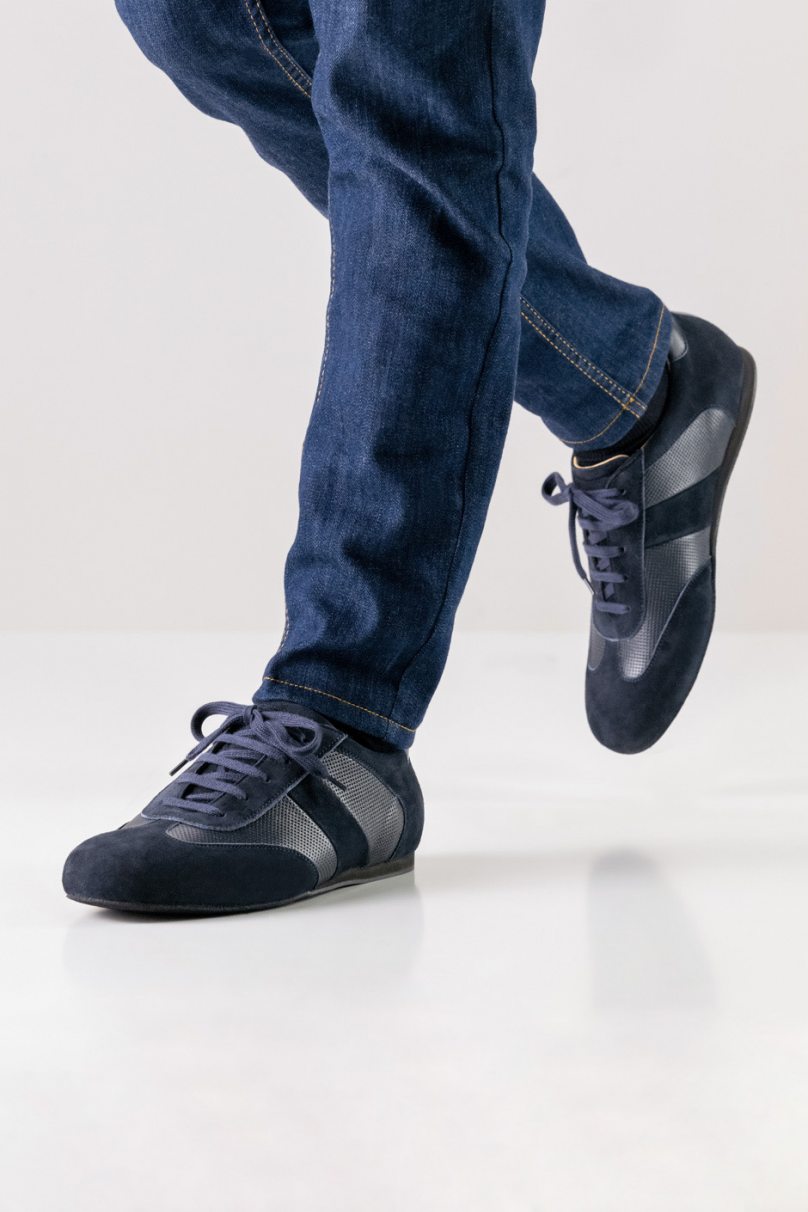 Туфли для танцев Werner Kern модель Bari/Suede/Nappa blue