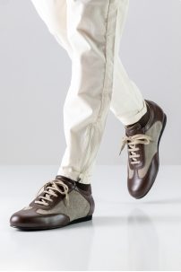 Boty na společenský tanec Werner Kern model Positano/Nappa mocca/sahara