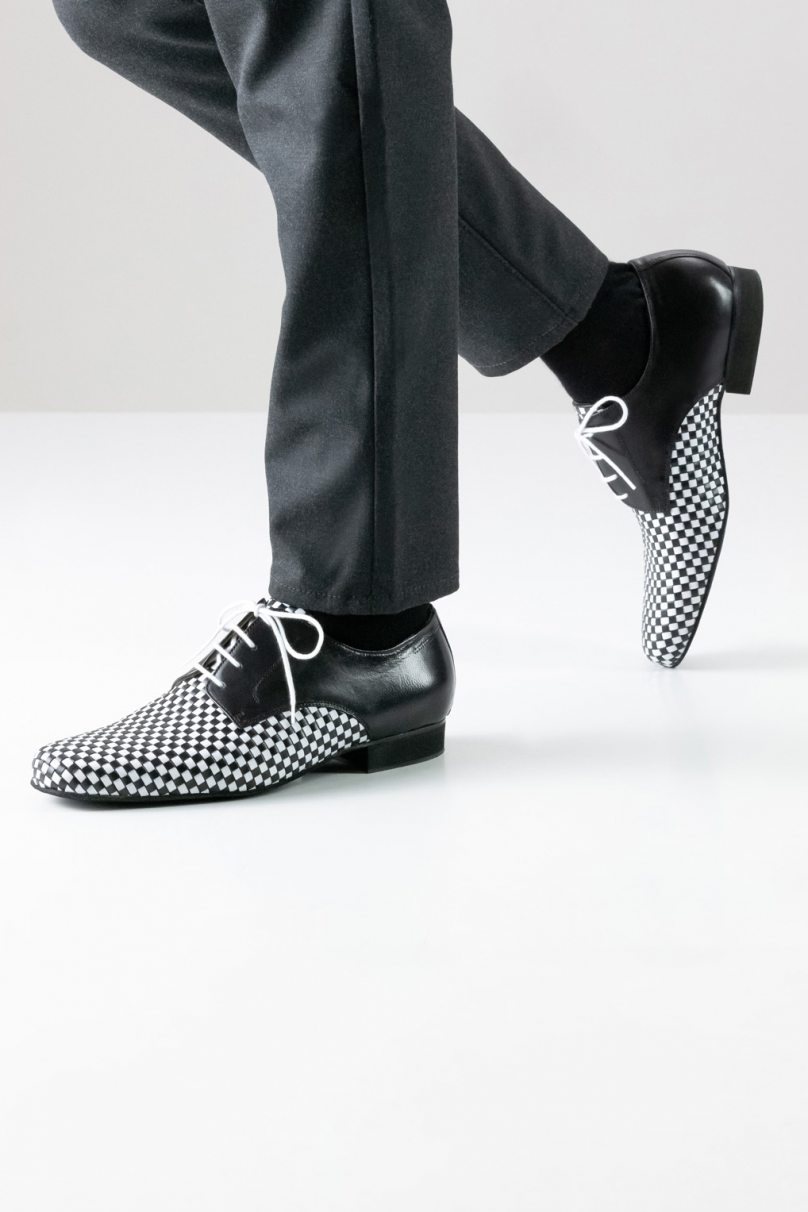 Social dance shoes Werner Kern model Cordoba/Nappa leather black/white