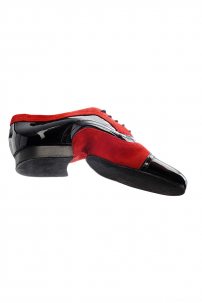 Туфлі для танців Werner Kern модель Sucre/Patent leather black/Suede red