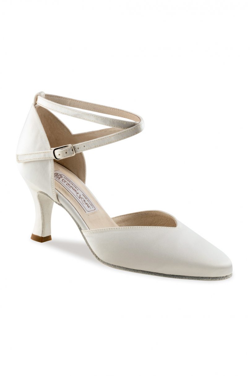 Bridal dance shoes for women Werner Kern model Betty/Satin white