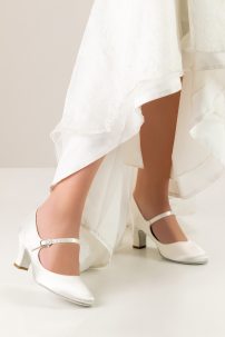 Bridal dance shoes for women Werner Kern model Ashley/Satin white