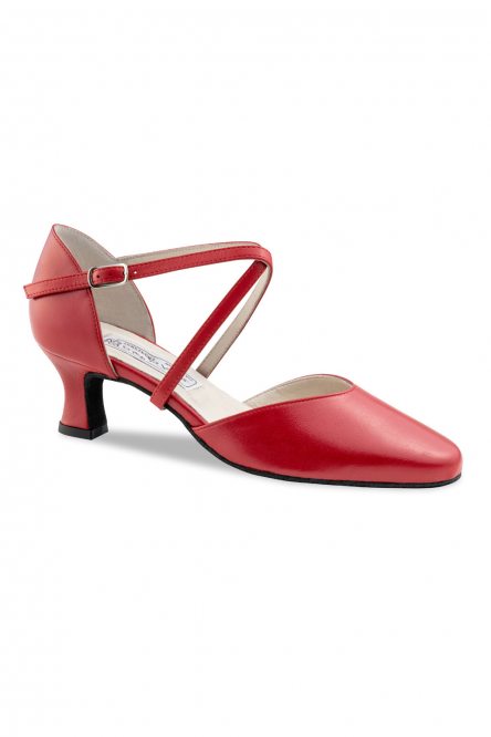 Social dance shoes Werner Kern model Patty/Nappa red