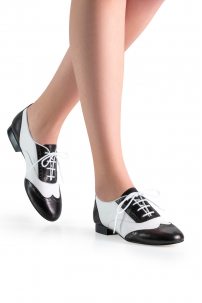 Туфли для танцев Свинг, Твист, Зумба, Буги Вуги Werner Kern модель Taylor/Nappa black/white