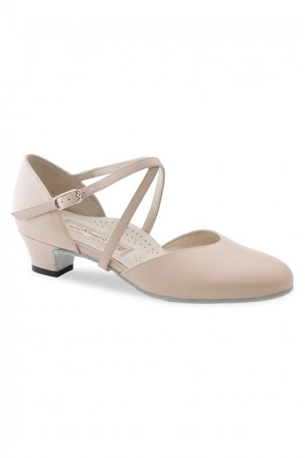 Bridal dance shoes for women Werner Kern model Felice/Nappa beige