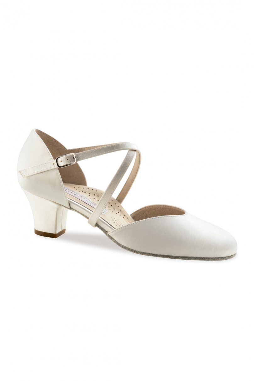 Bridal dance shoes for women Werner Kern model Felice/Satin white