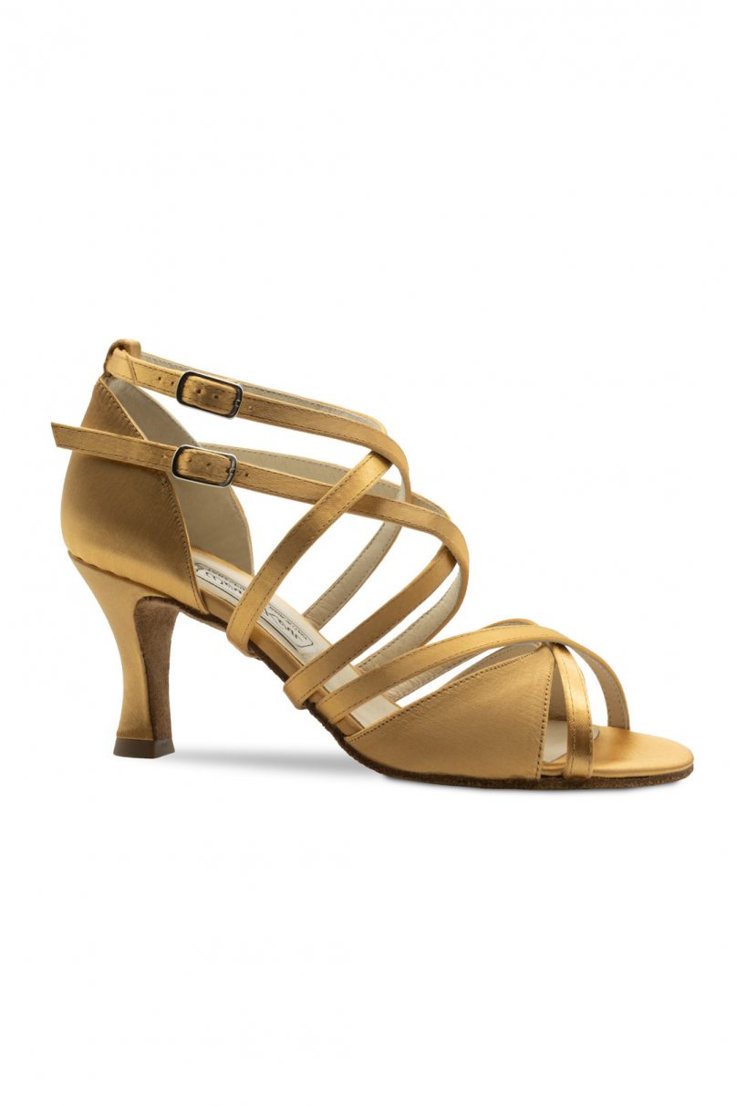 Ladies latin dance shoes by Werner Kern style Eva/Satin – copper