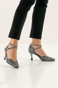 Туфлі для танців Werner Kern модель Abby/Brocade black-silver