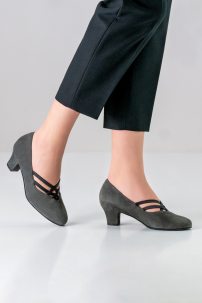 Social dance shoes Werner Kern model Anke/Suede grey