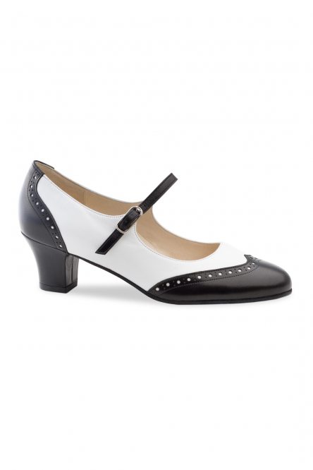 Social dance shoes Werner Kern model Emma/Nappa black/white