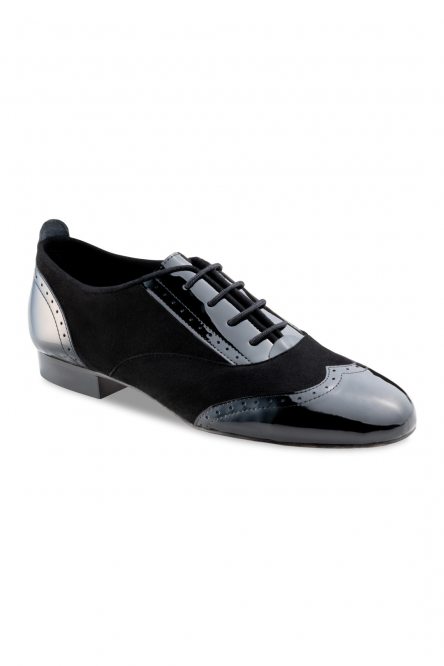 Dance shoes for Swing, Twist, Zumba, Boogie Woogie Werner Kern model Taylor/Patent/Suede black