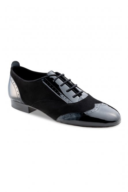 Туфли для танцев Свинг, Твист, Зумба, Буги Вуги Werner Kern модель Taylor LS/Patent/Suede black