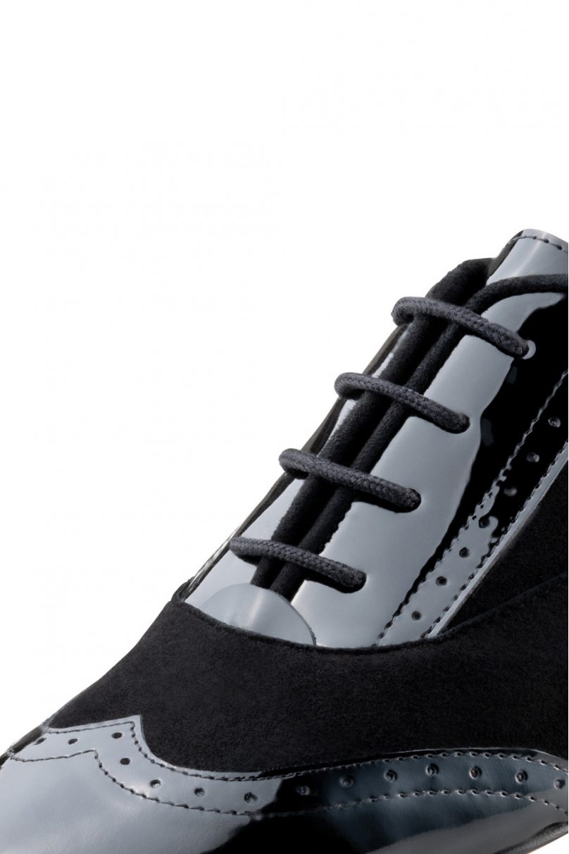 Туфли для танцев Свинг, Твист, Зумба, Буги Вуги Werner Kern модель Taylor LS/Patent/Suede black