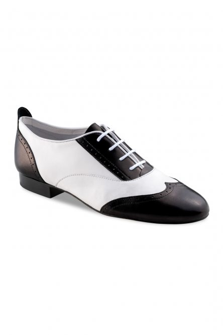 Туфли для танцев Свинг, Твист, Зумба, Буги Вуги Werner Kern модель Taylor LS/Nappa black/white