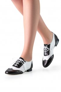 Dance shoes for Swing, Twist, Zumba, Boogie Woogie Werner Kern model Taylor LS/Nappa black/white