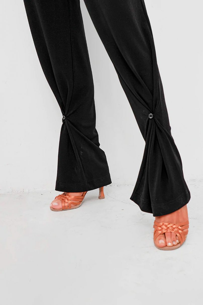 Женские брюки для бальных танцев для латины от бренда ZYM Dance Style модель 2138 Black