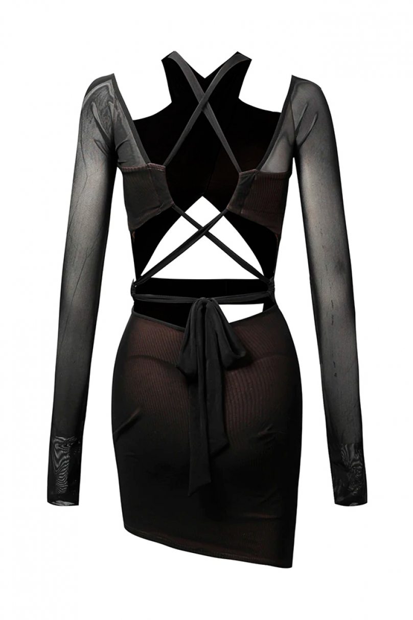 Платье для бальных танцев для латины от бренда ZYM Dance Style модель 2177 Black