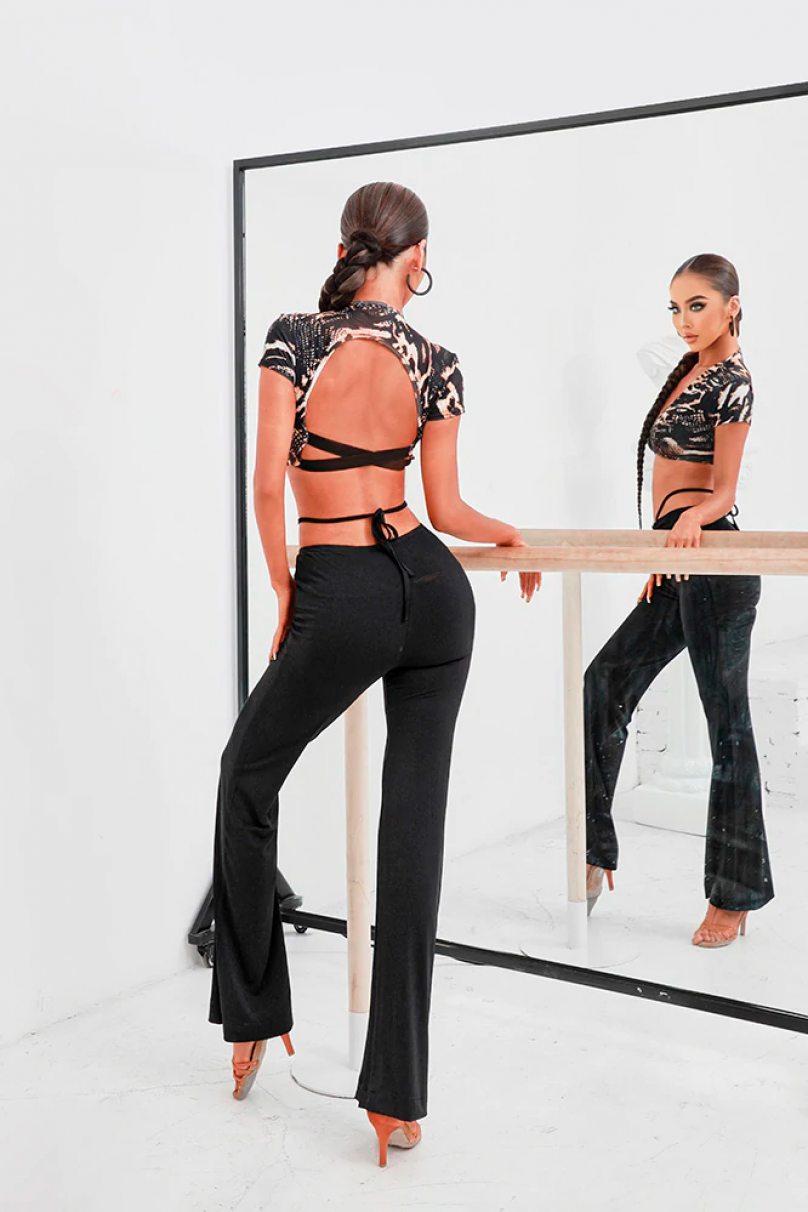 Жіночі штани для бальних танців для латини від бренду ZYM Dance Style модель 2188