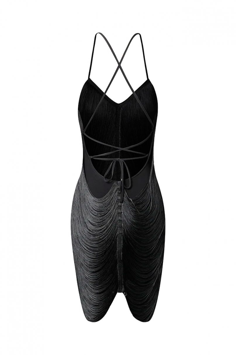 Платье для бальных танцев для латины от бренда ZYM Dance Style модель 2202 Black