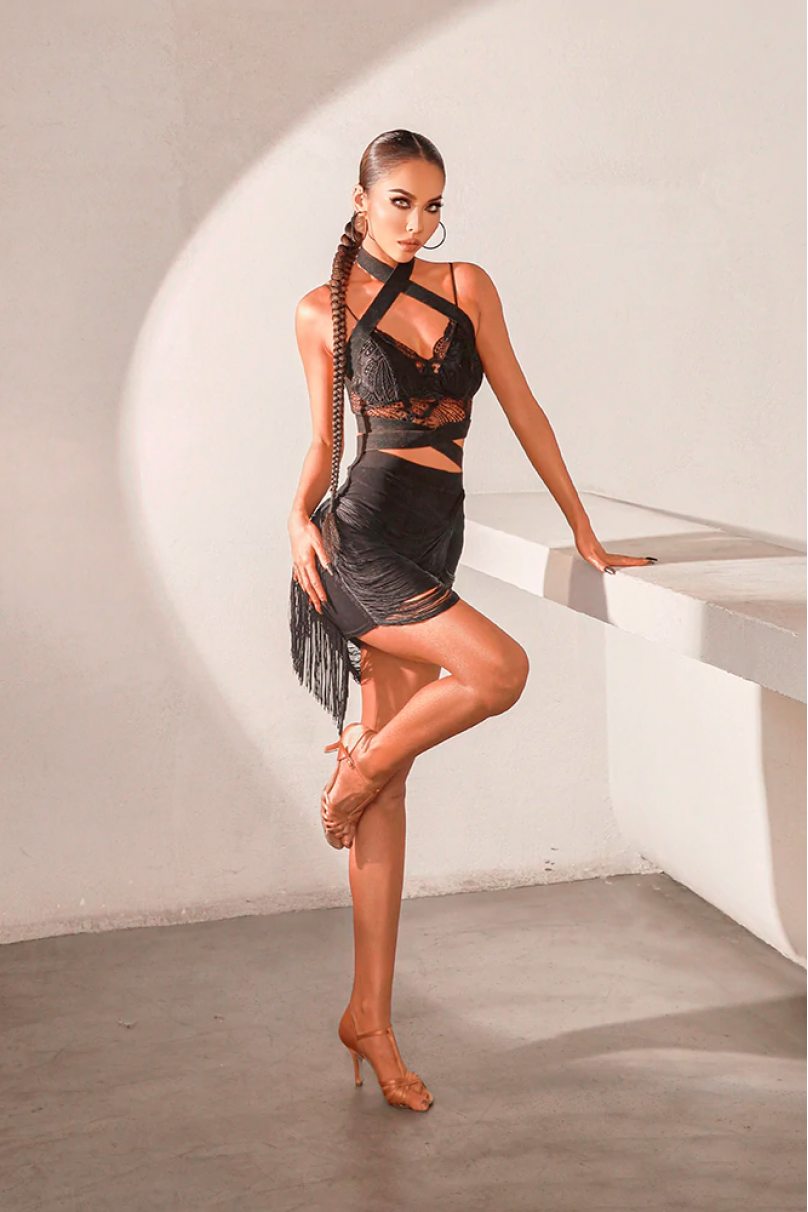 Latin dance skirt by ZYM Dance Style model 2208