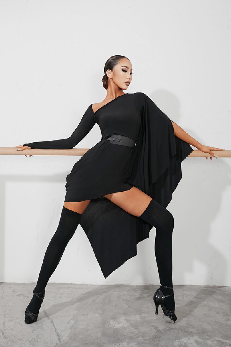 Платье для бальных танцев для латины от бренда ZYM Dance Style модель 2246 Black