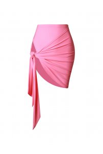 Barbie Pink Wrap Latin Dance Mini Skirt