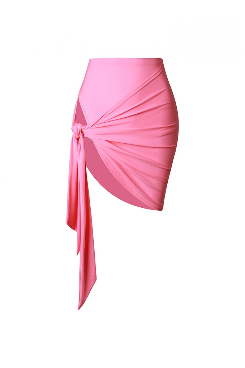 Спідниця для бальних танців для латини від бренду ZYM Dance Style модель 2251 Barbie Pink