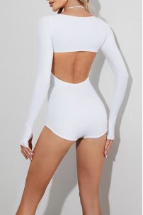White Betty Bodysuit for Dance
