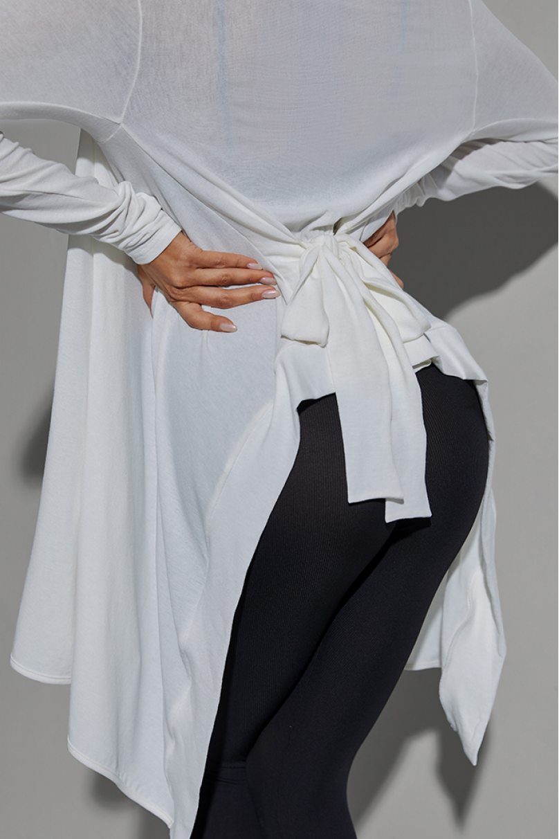 Latein Tanz Tuniken für Damen Marke ZYM Dance Style modell 2312 Pure White