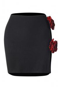 Latin dance skirt by ZYM Dance Style model 2383 Black