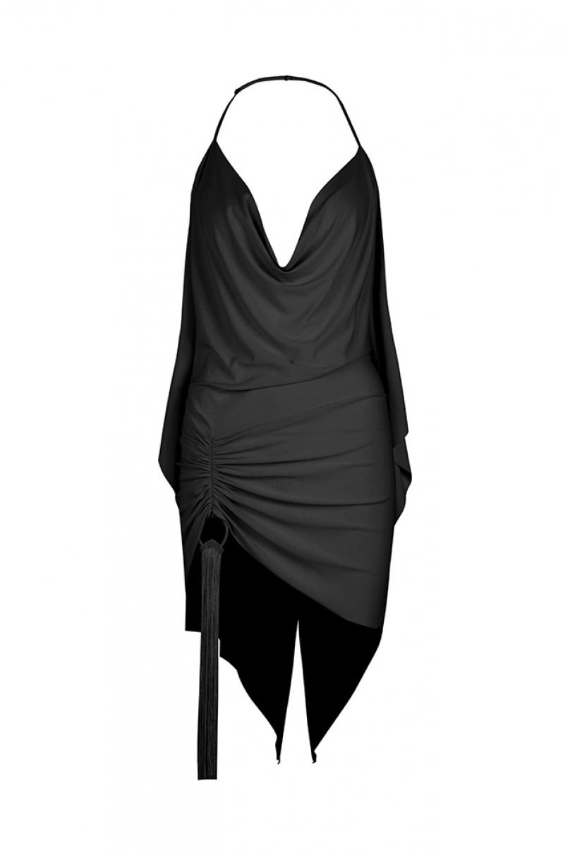 Latin dance dress by ZYM Dance Style model 2408 Classic Black