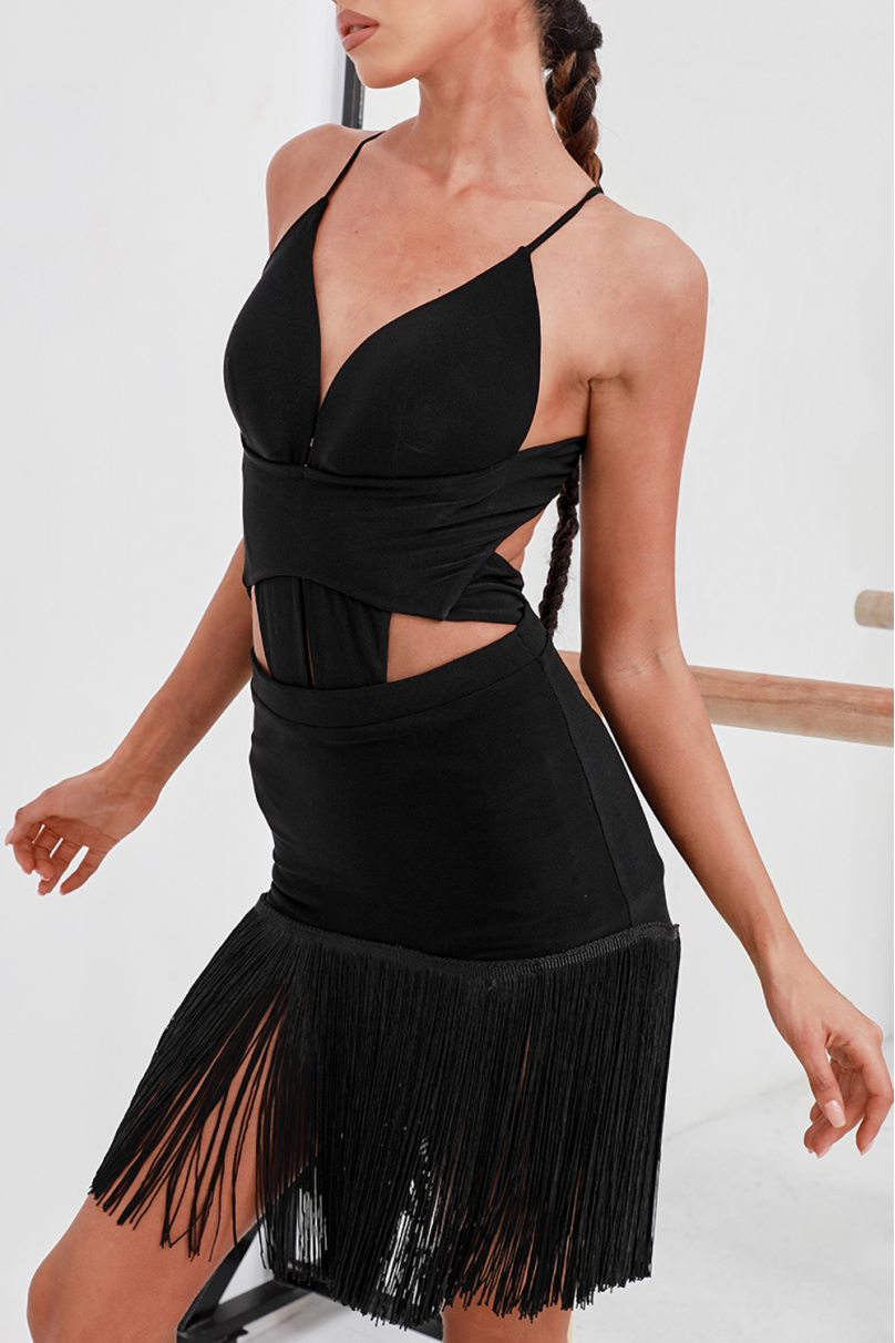 Latin dance skirt by ZYM Dance Style model 2215 Black