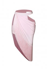 Women's Latin Dance Santorini Skirt Rosy Pink