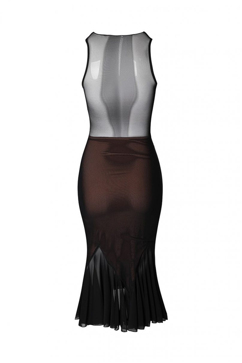 Сукня для бальних танців для латини від бренду ZYM Dance Style модель 2237 Black