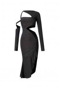 Latin dance dress by ZYM Dance Style model 2244 Black
