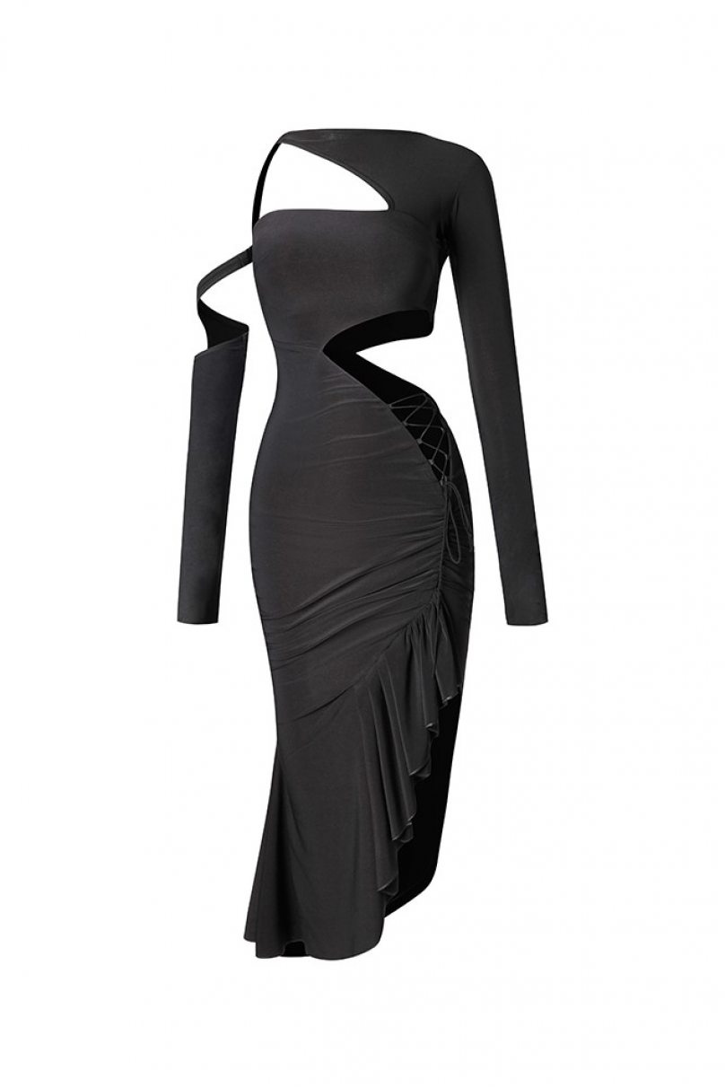 Latin dance dress by ZYM Dance Style model 2244 Black