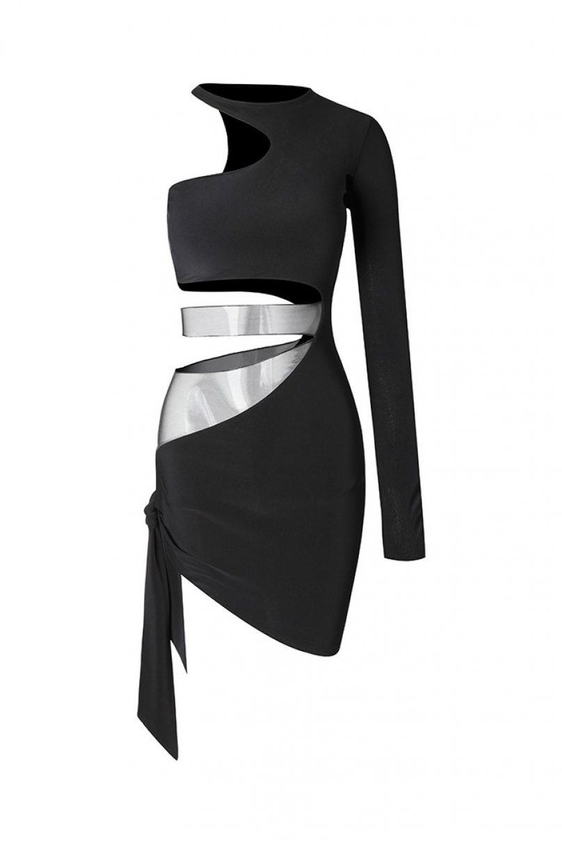 Платье для бальных танцев для латины от бренда ZYM Dance Style модель 2240 Black