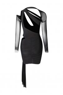 Latin dance dress by ZYM Dance Style model 2245 Black