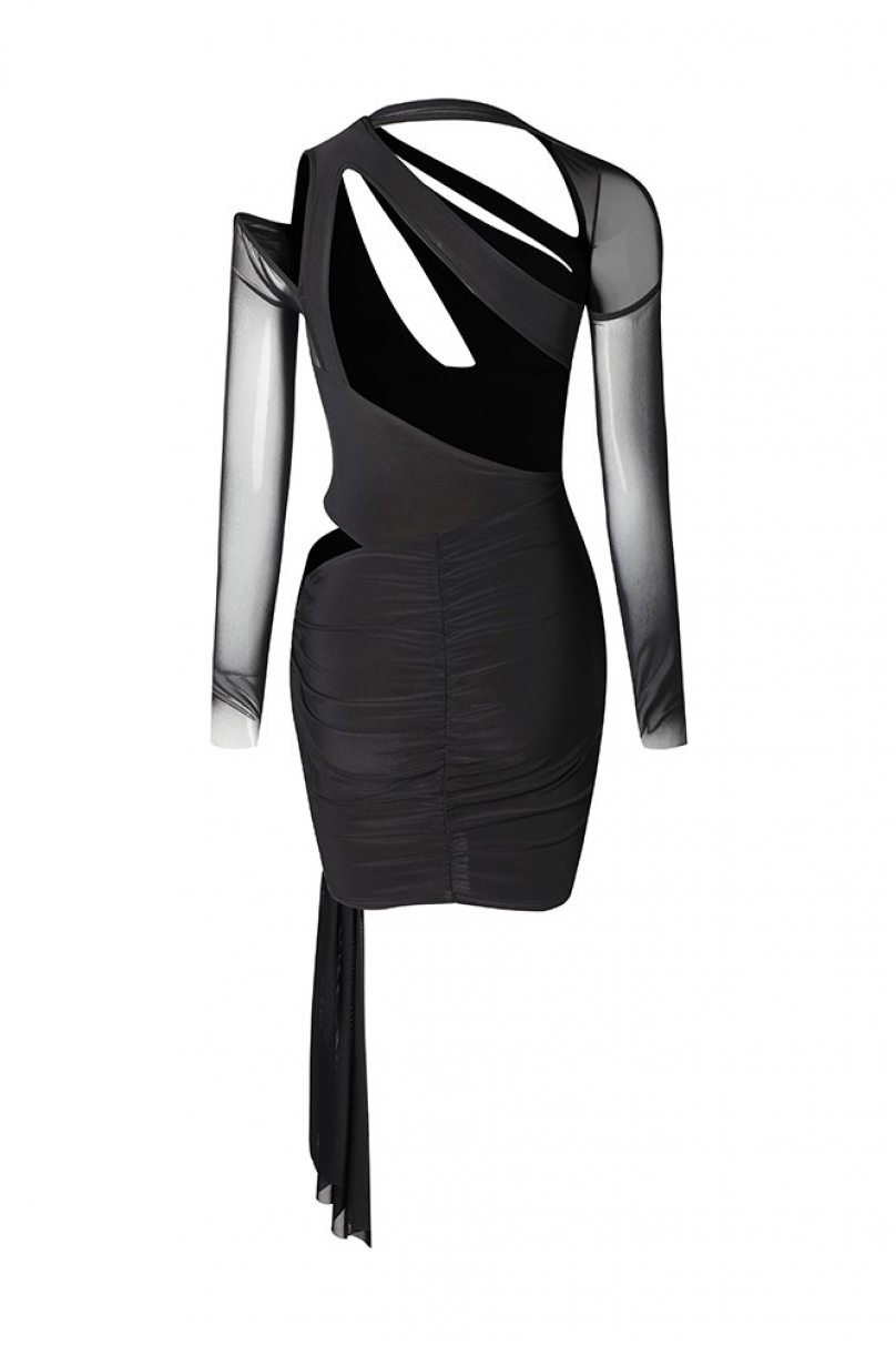 Платье для бальных танцев для латины от бренда ZYM Dance Style модель 2245 Black