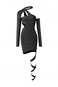 Платье для бальных танцев для латины от бренда ZYM Dance Style модель 2241 Black