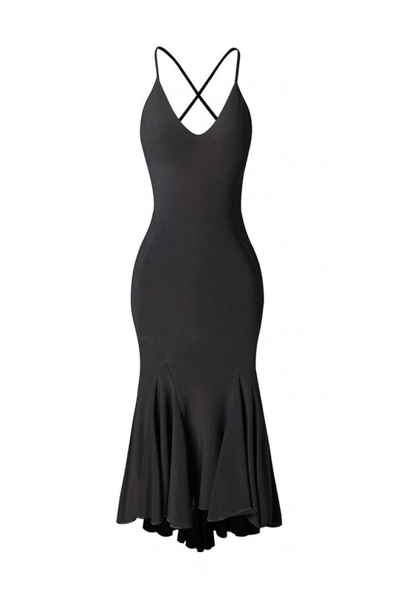 Платье для бальных танцев для латины от бренда ZYM Dance Style модель 2238 Black