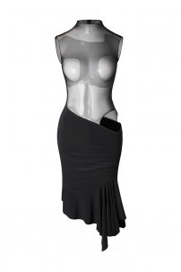 Latin dance dress by ZYM Dance Style model 2243 Black