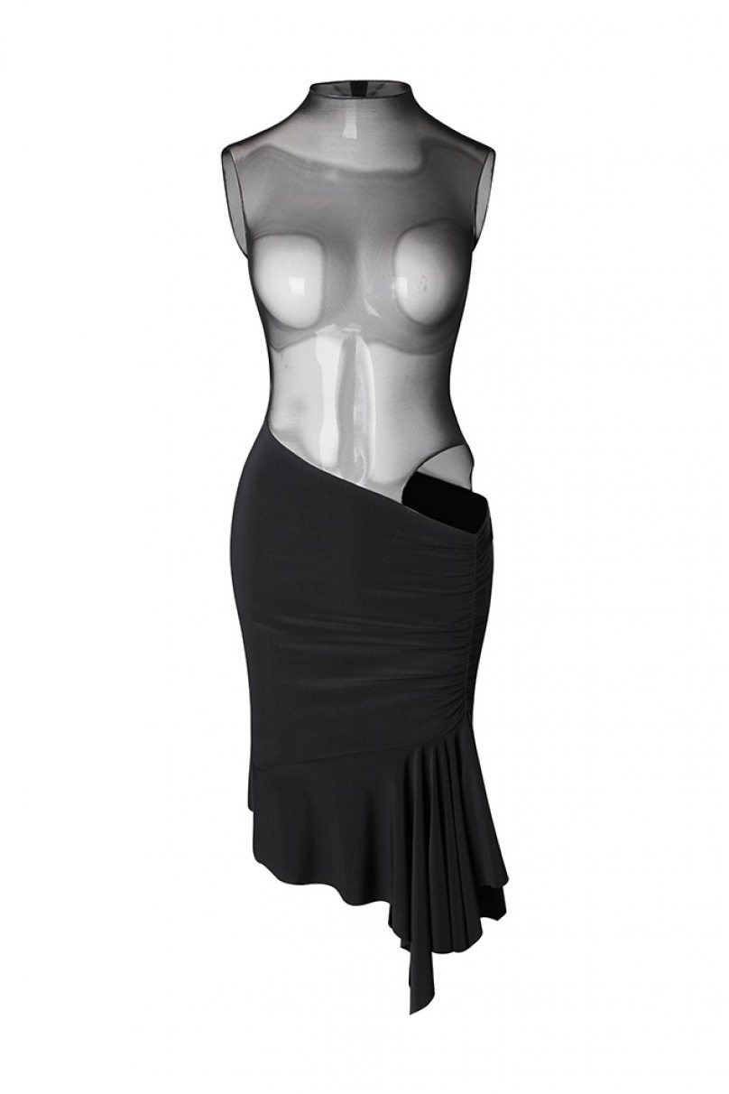 Платье для бальных танцев для латины от бренда ZYM Dance Style модель 2243 Black