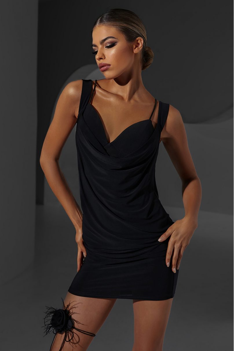 Платье для бальных танцев для латины от бренда ZYM Dance Style модель 2335 Black