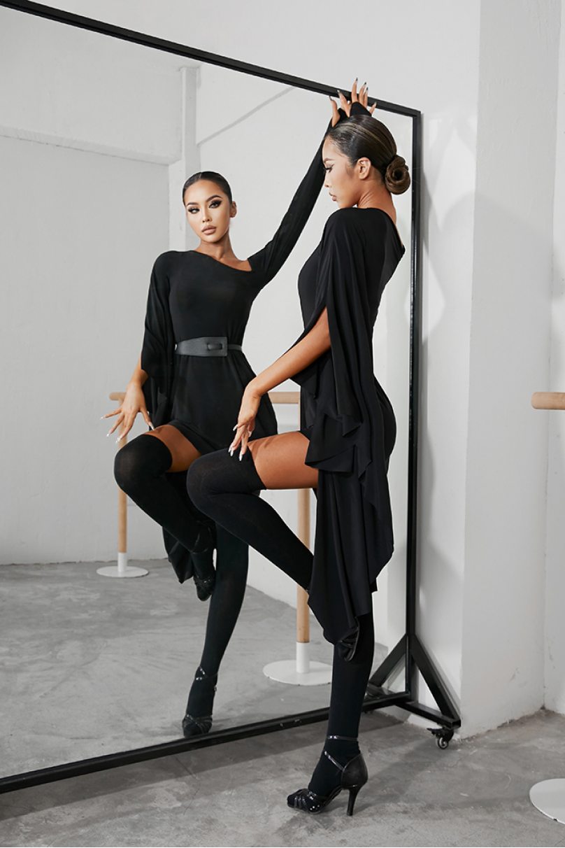 Latin dance dress by ZYM Dance Style model 2246 Black